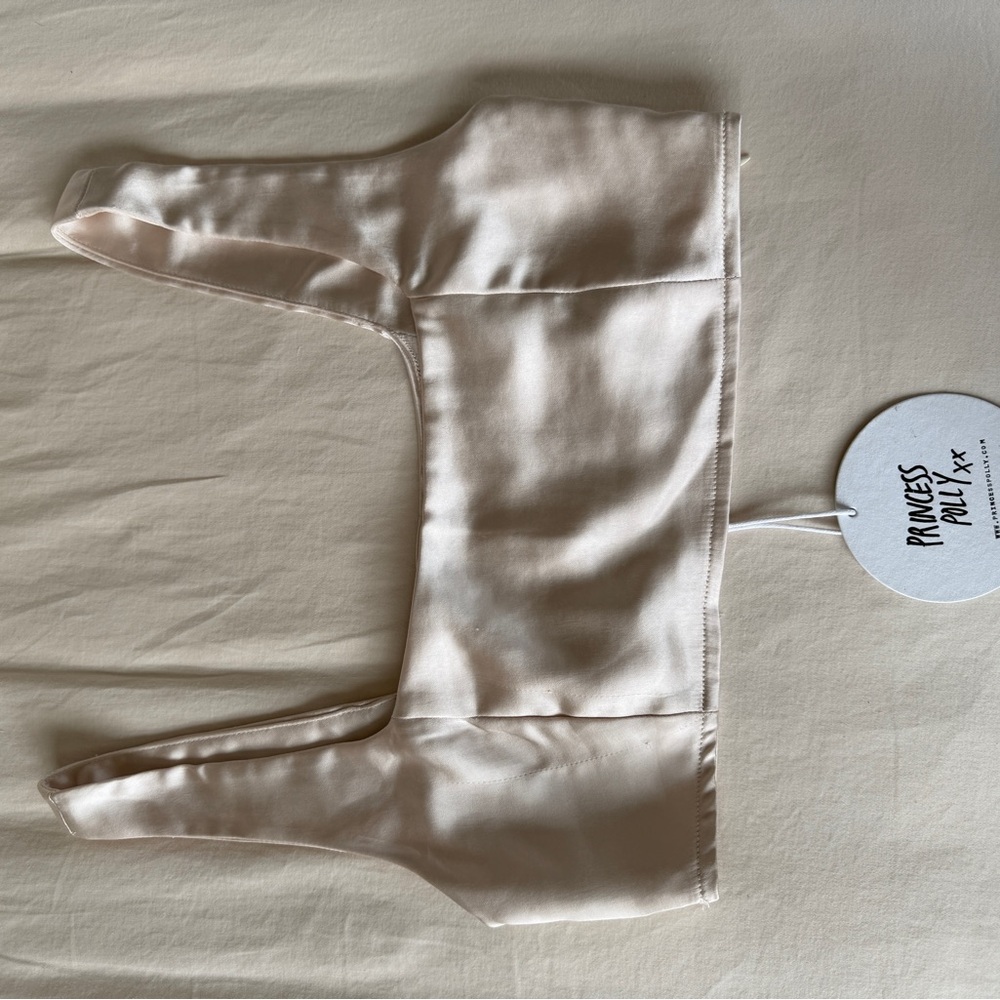 Princess Polly Satin Cream Blouse